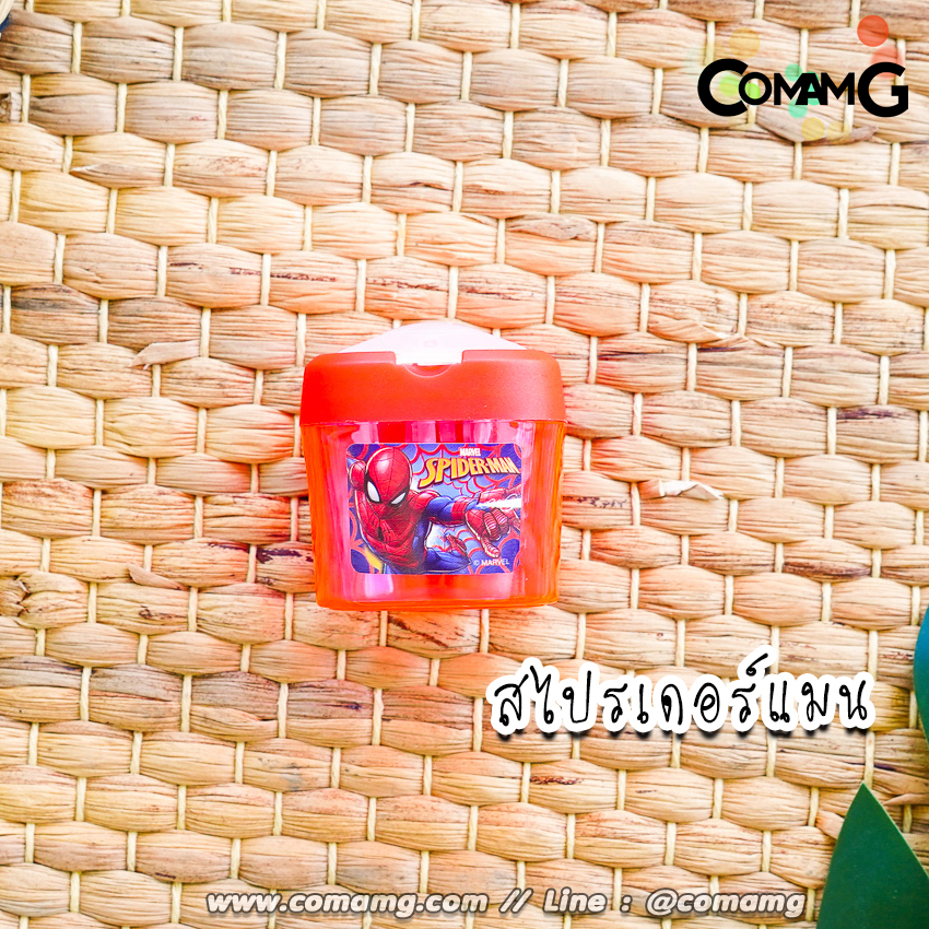 กบเหลาดินสอ 2ช่อง แบบมีฝาปิด ลายการ์ตูนลิขสิทธิแท้