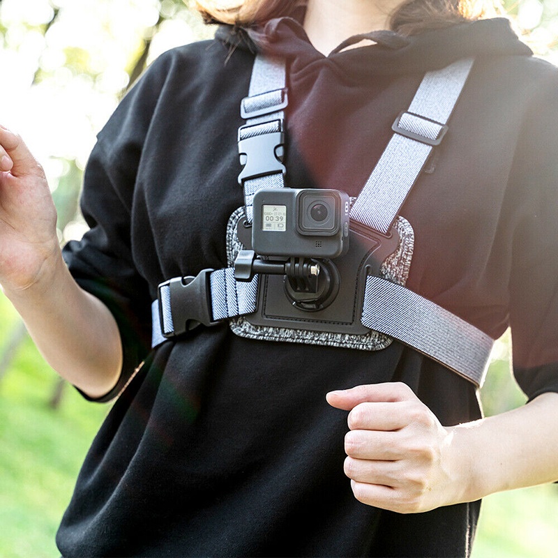 (รุ่นใหม่) Telesin สายรัดหน้าอก Chest Strap Flexible Double Side Elasticity for GoPro / SJCAM / Xiaomi / Insta360