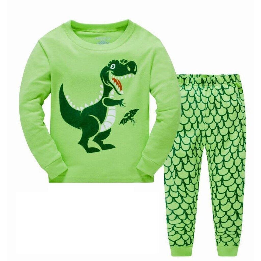 FAB-1 Dino ชุดนอนเด็กผู้ชายแขนยาวขายาวลายไดโนเสาร์