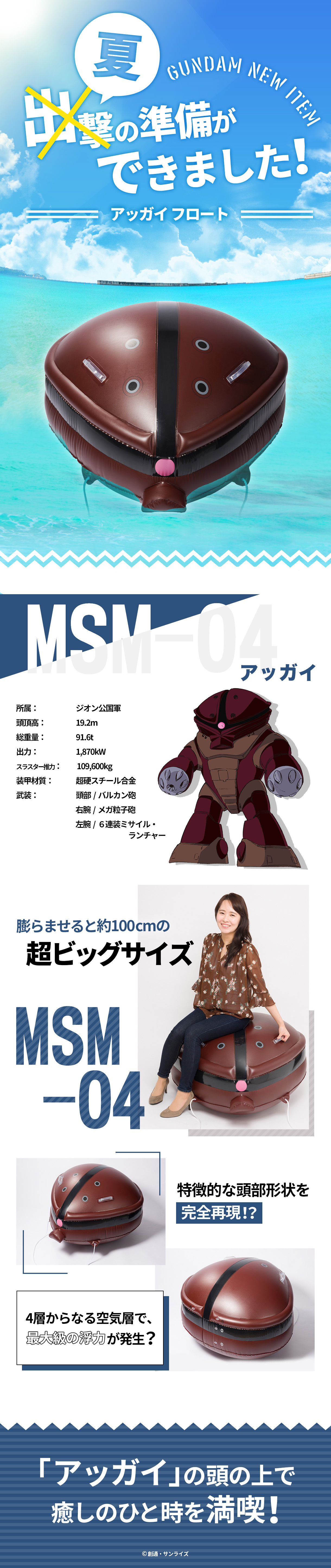 กันดั้ม Plex Mobile Suit Gundam Acguy Float