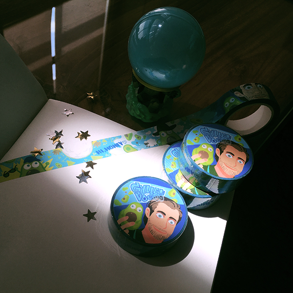 Masking Tape & Postcard: Gyllenvocado