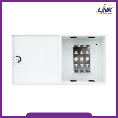 UL-7601 30 PAIR PLASTIC TC BOX,INDOOR (มีกุญแจและแถม BMF) CAPACITY 30 Pairs 18x17x8