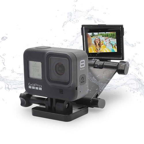 GoPro 8 / 7 / 6 / 5 Vlog Selfie Flip Screen Mirror (Must Have Rear Camera & GoPro Mount)