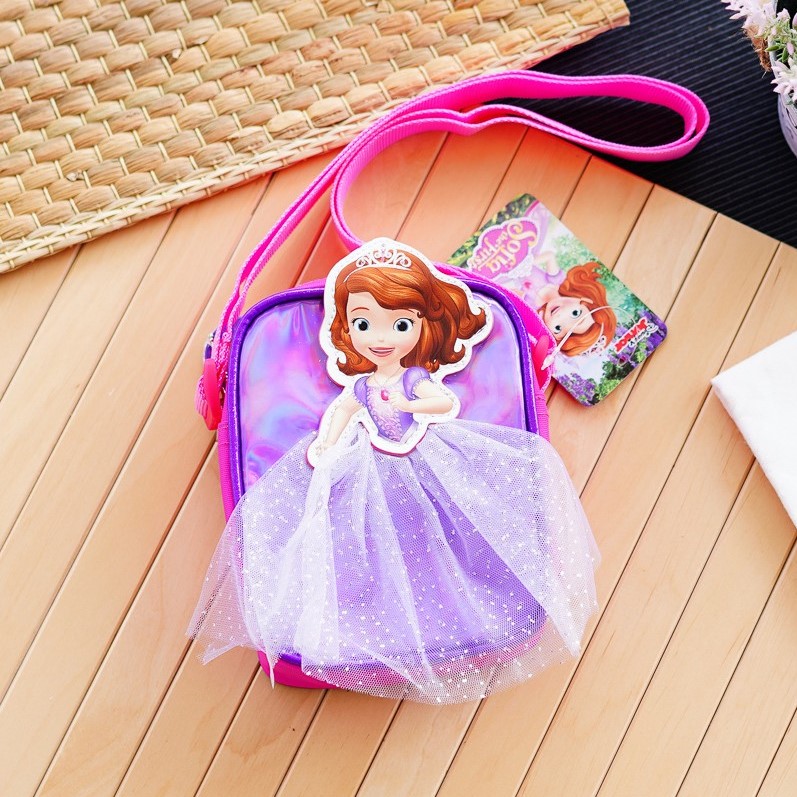 กระเป๋าสะพายข้างเจ้าหญิง กระเป๋าเด็กผู้หญิง ลายลิขสิทธิ์แท้