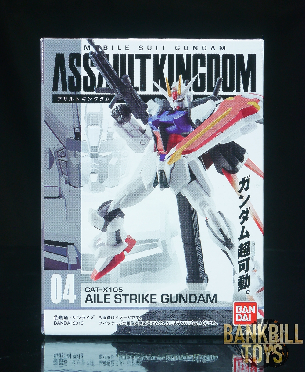 กันดั้ม Bandai Candy Toy Mobile Suit Gundam Assault Kingdom No.04 GAT-X105+AQM/E-X01 Aile Strike Gundam