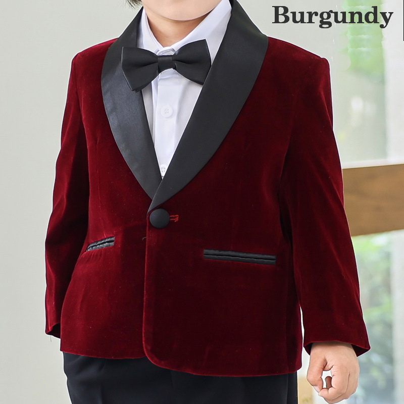 Bc0133- Bc-เสื้อสูทเด็กชาย เสื้อโค้ทเด็กชายเนื้อผ้ากำมะหยี่เนื้่อละเอียดสวย ผ้าสวยดูดี ติดซับ ใส่สบาย (เฉพาะเสื้อสูทตัวนอกเท่านั้น) ดูขนาดวัดจริงไว้ในรายละเอียด +ดูเพิ่ม