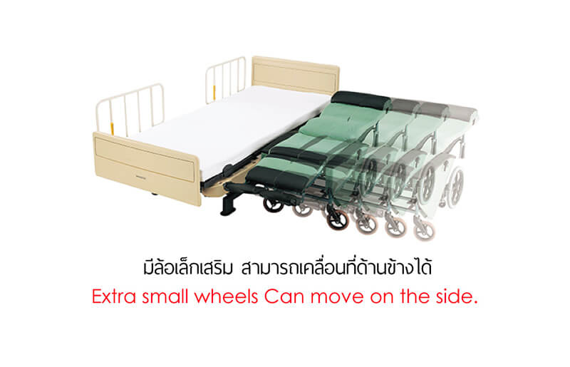 รถเข็นปรับเอนนอน แบรนด์ญี่ปุ่น Matsunaga Wheelchair (車いす) รุ่น FR31TR ขนาดมาตรฐาน เปิดประสบการณ์นอนที่สบายที่สุด + แถมฟรี สายรัดกันตก (รุ่นยอดนิยม)