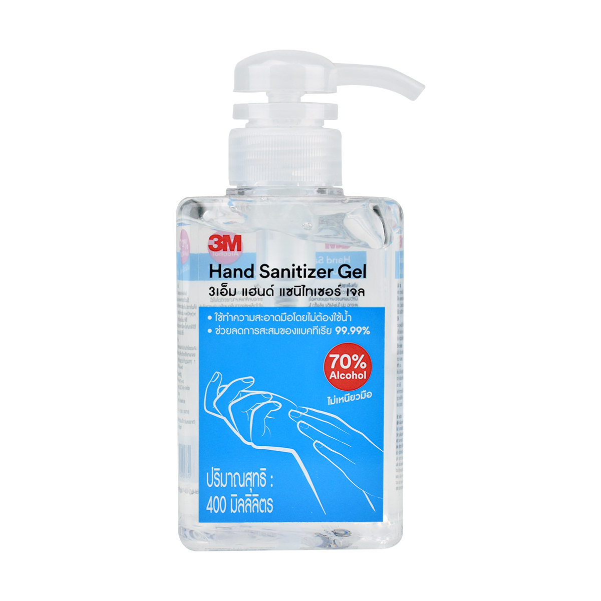 3M แอลกอฮอร์เจล 70% ขนาด 400 ML.