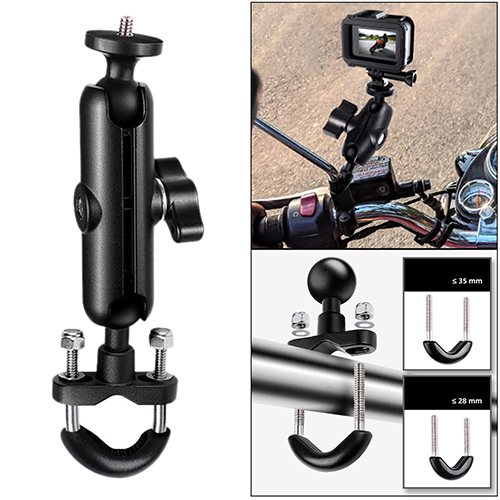 Motorcycle Bracket Mount Holder 2 for Insta 360 One X/Insta360/GoPro Hero 9/ 8/7/6/5/4/3+/Max Action Camera