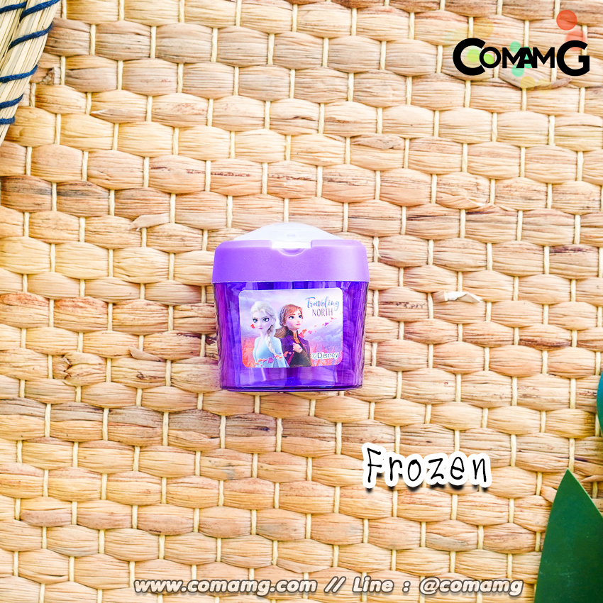 กบเหลาดินสอ 2ช่อง แบบมีฝาปิด ลายการ์ตูนลิขสิทธิแท้