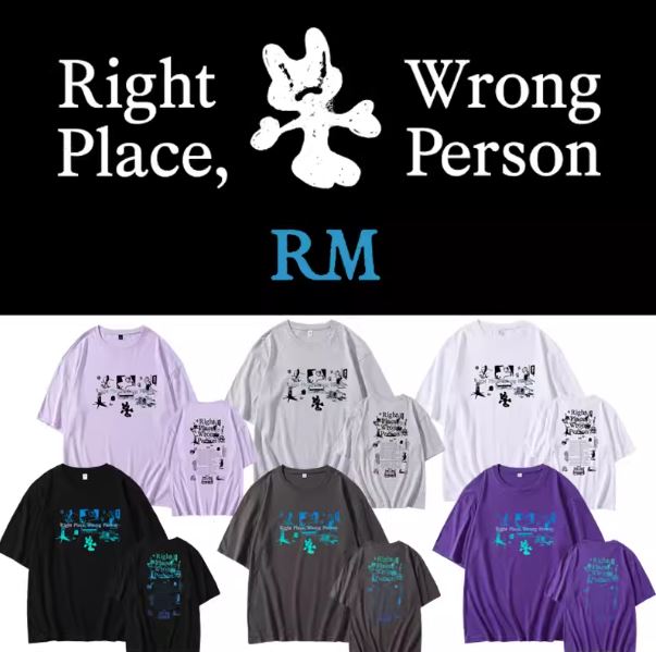 เสื้อยืด BTS RM : Right Place, Wrong Person