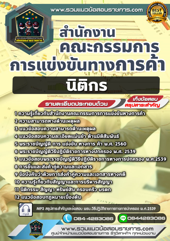 แนวข้อสอบนิติกร สำนักงานคณะกรรมการการแข่งขันทางการค้า NEW