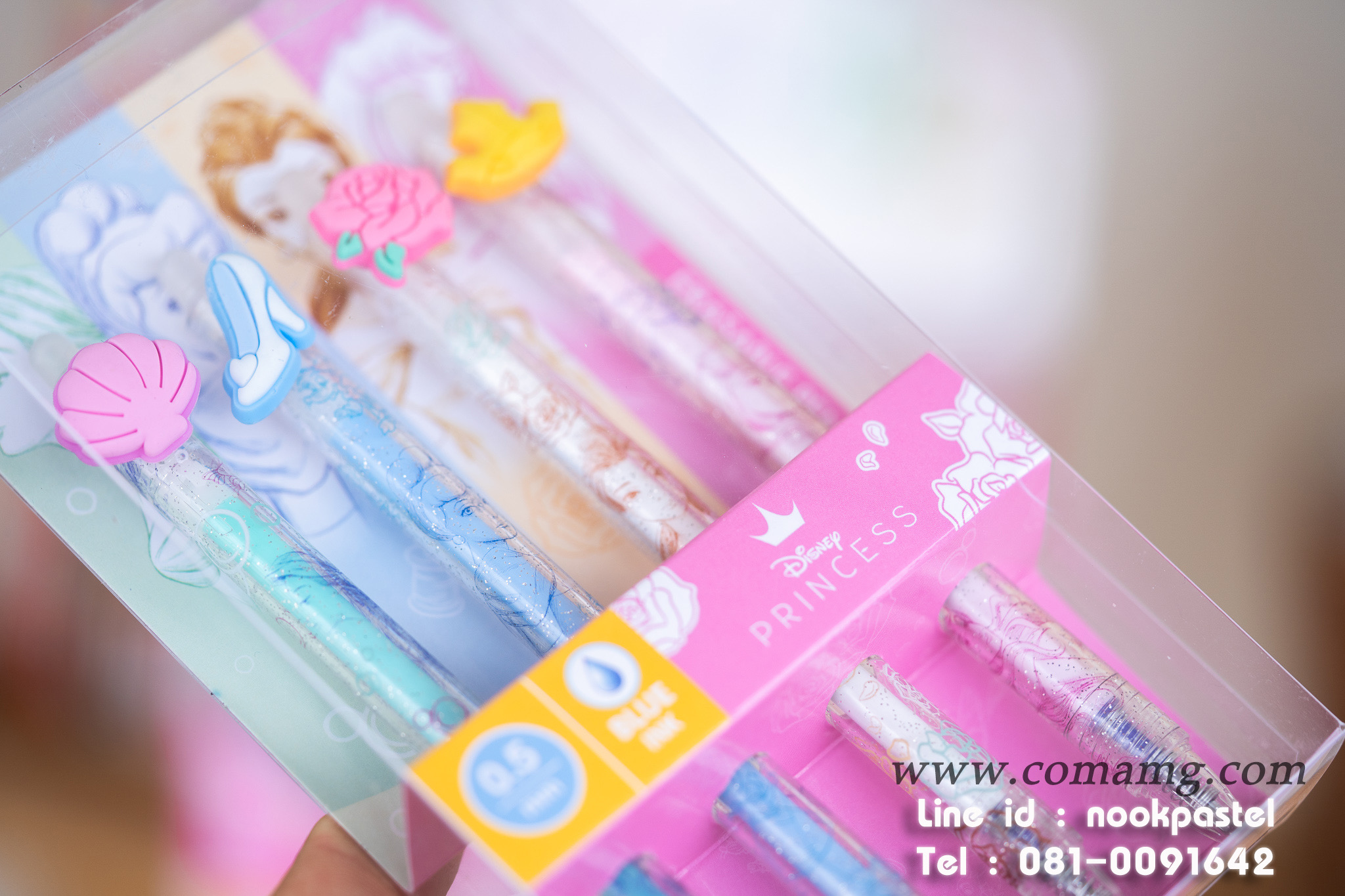 เซ็ตปากกาลบได้ Disney Princess เจ้าหญิงดิสนีย์ ลิขสิทธิ์แท้