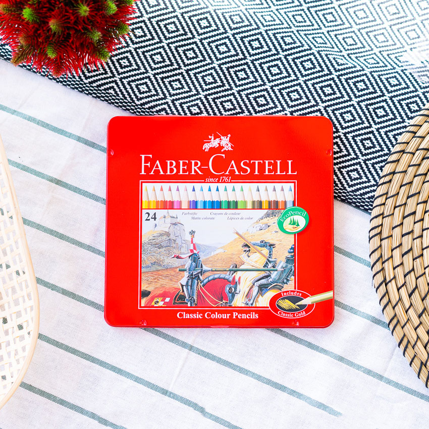 Faber Castell สีไม้อัศวิน กล่องกระดาษ/กล่องเหล็ก รุ่น 12สี 24สี 36สี 48สี