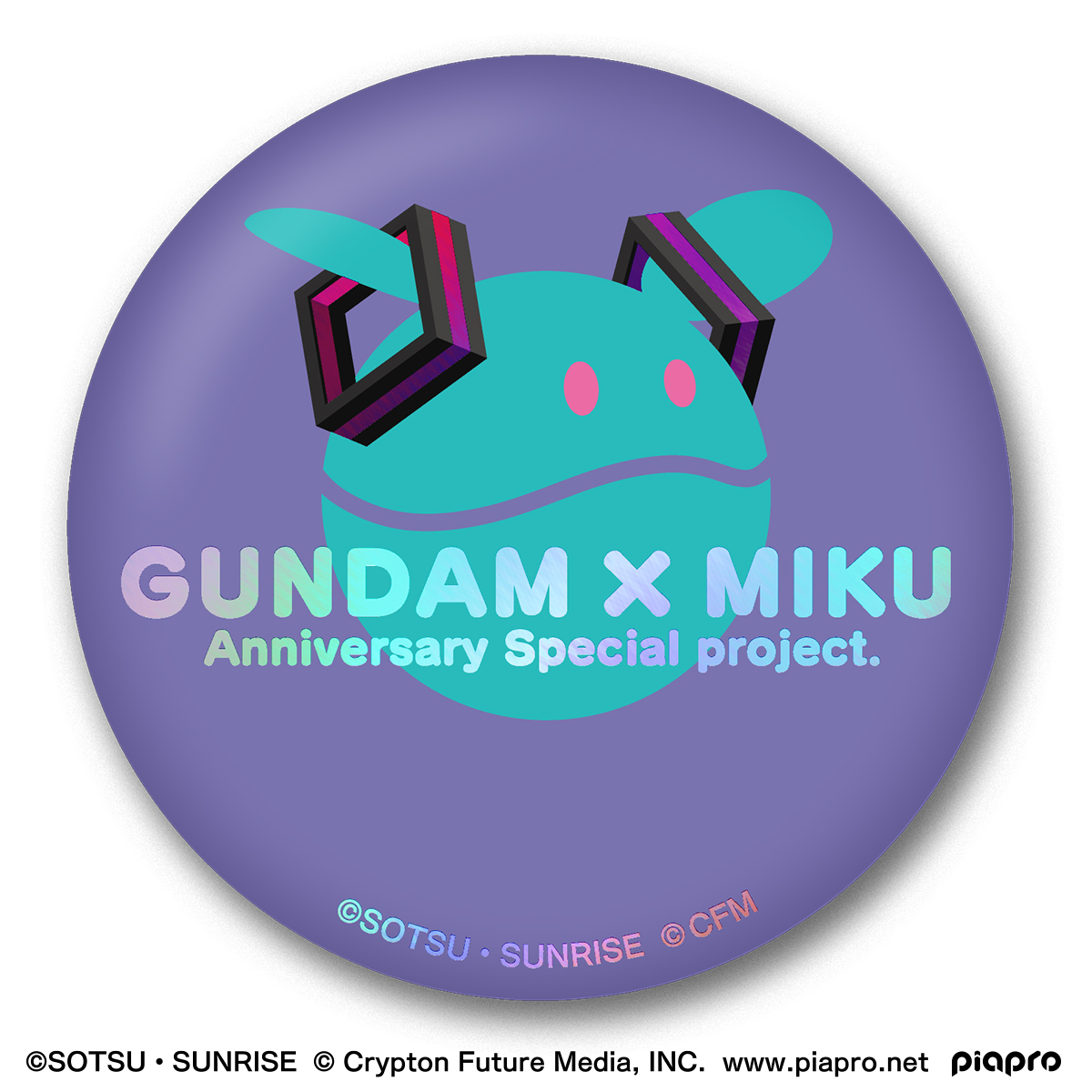 กันดั้ม Vocaloid Bandai Premium Bandai Candy Toy Online Shop Limited Gundam Series 45th Anniversary x Hatsune Miku Special Project Gundam x Hatsune Miku Collaboration Commemorative Memorial Can Badge Set