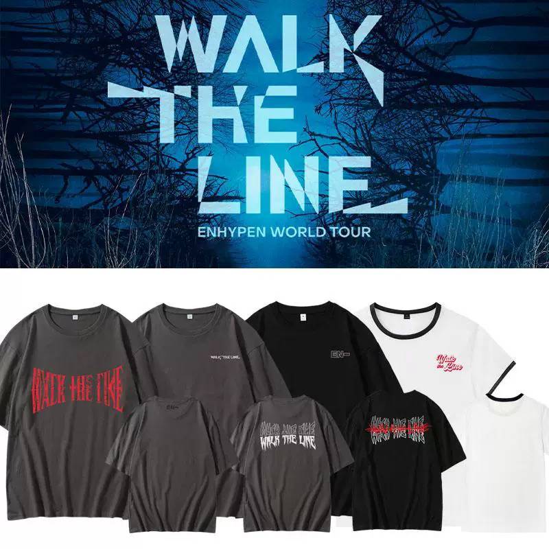 เสื้อยืด ENHYPEN : 2024 WORLD TOUR 'WALK THE LINE'
