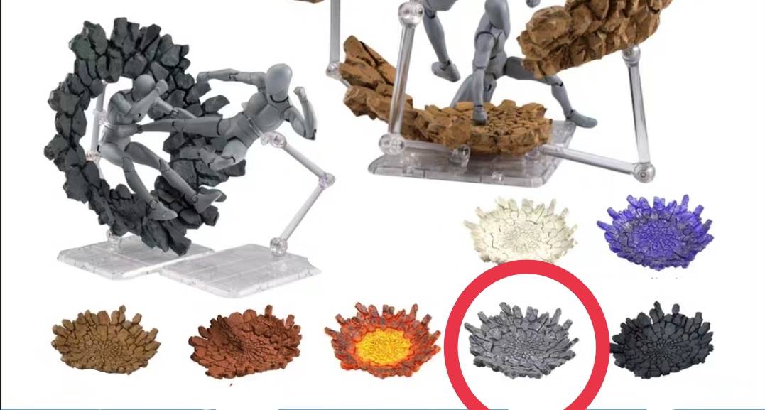 เอฟเฟค พื้นดินแตก สีเทา effect figure Ground crack gray