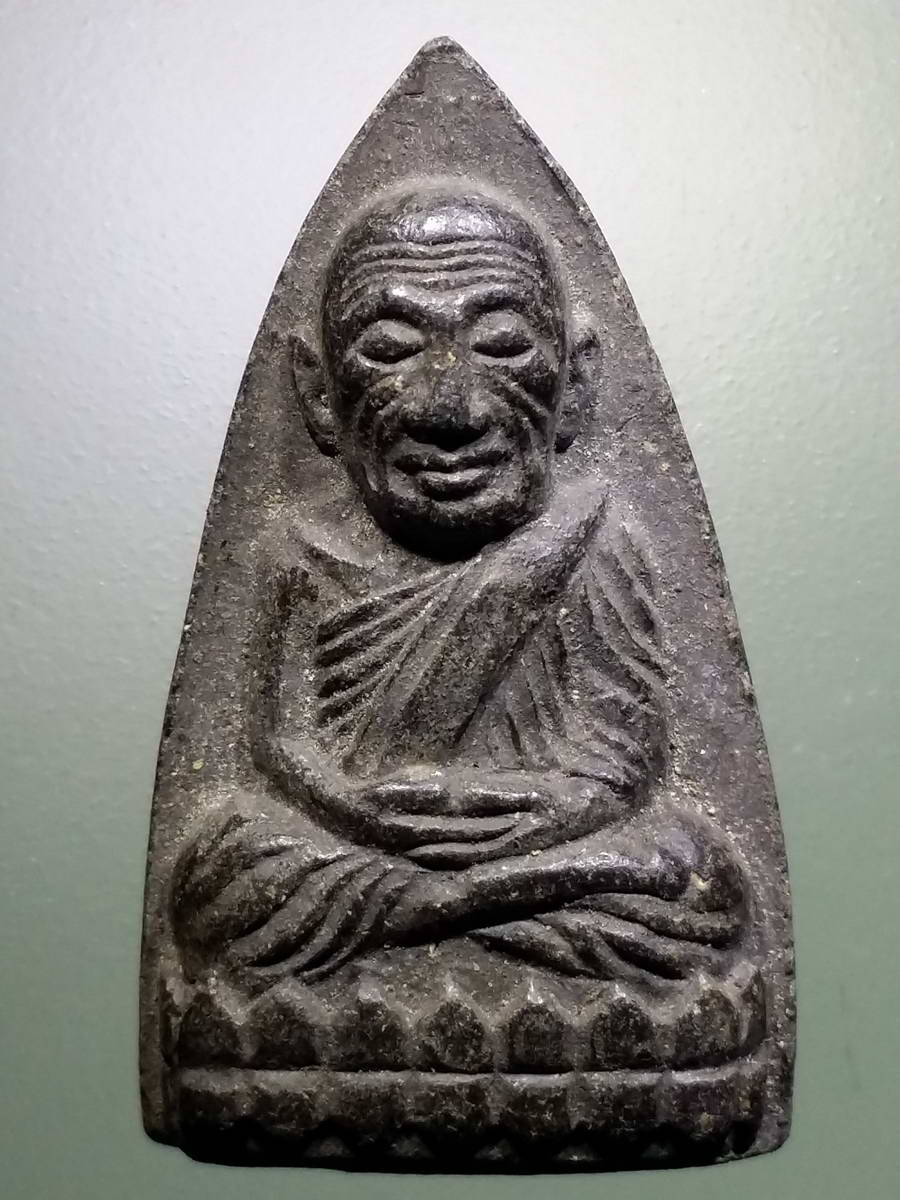 รหัสสินค้า หลวงปู่ทวด วัดต่างๆ 447 หลวงปู่ทวดเนื้อผงใบลาน หลวงพ่อแก้ว วัดท่าบอน สร้างปี 2537