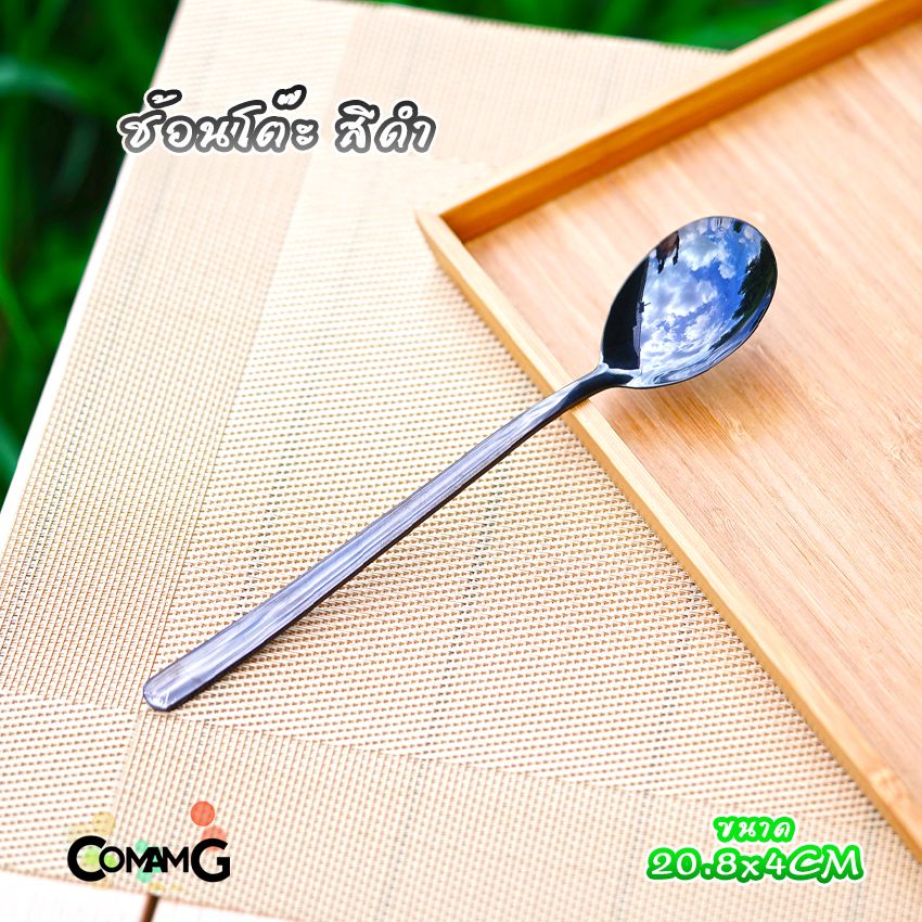 ช้อนเกาหลี ช้อนสแตนเลส จิ้มผลไม้ มีดปาดเนย ช้อนชงกาแฟ มีหลายสี พร้อมส่ง