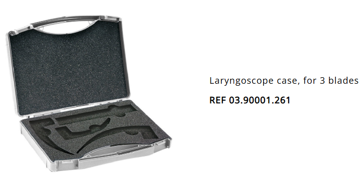 03.90001.261 Laryngoscope Case For 3 Blade(Mc.2,3,4)