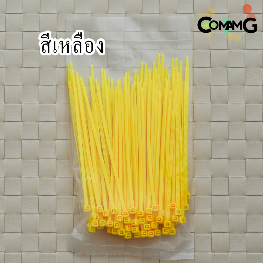 เคเบิ้ลไทด์ หนวดกุ้ง (Cable tie) สายรัดพลาสติก ขนาด3*100mm แพ็ค100เส้น