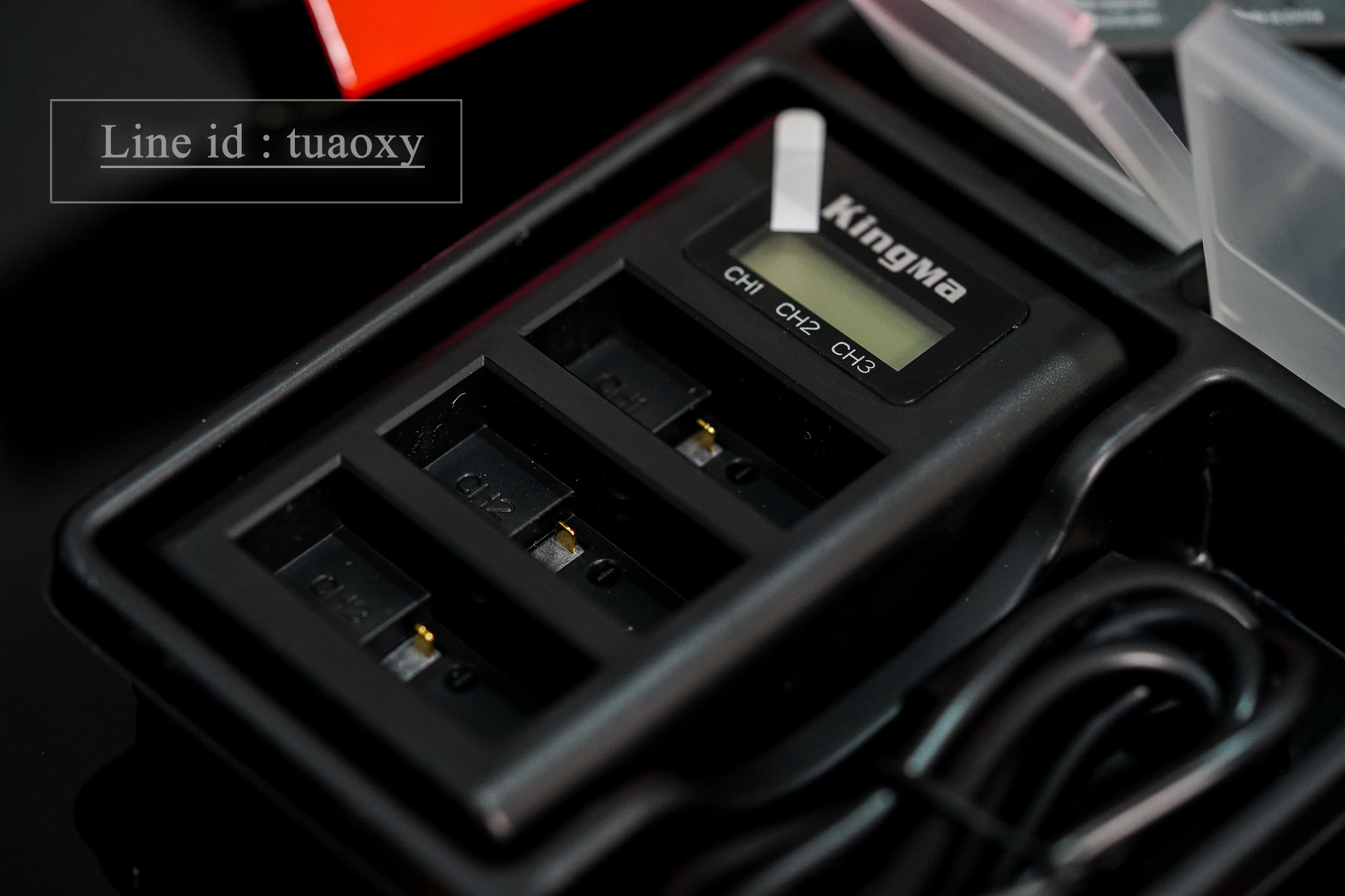 KingMa ชุดแท่นชาร์จ3ช่อง + แบตเตอรี่ 2ก้อน Gopro 8 / 7 / 6 / 5