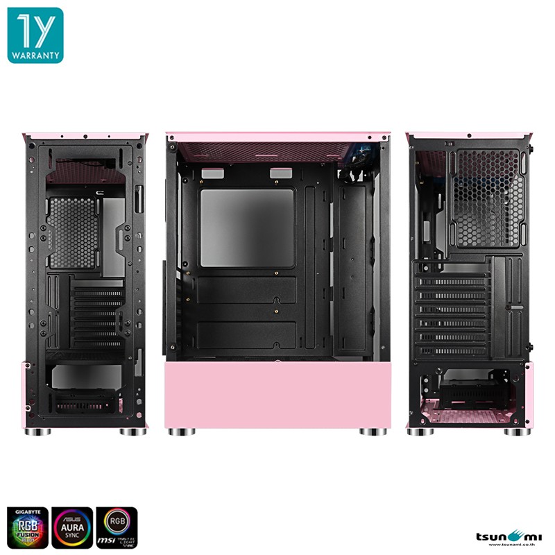 Tsunami Coolman 190-1 เคสเปล่า รุ่นพัดลมAblaze สินค้าใหม่ มี 3สีให้เลือก