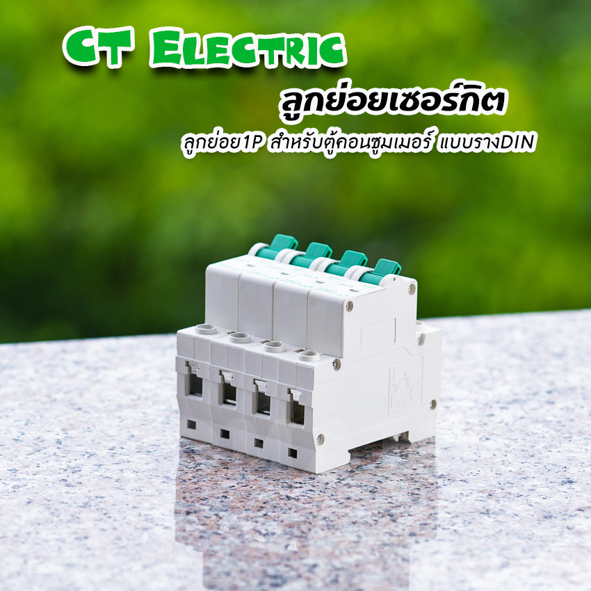 ลูกย่อย ลูกเซอร์กิตเบรกเกอร์ CT Electric 1Ploe สำหรับตู้แบบรางDIN 10A,16A,20A,32A