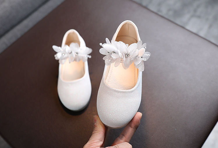 Shoe1524- รองเท้าคัชชูเด็กเล็ก รองเท้าคัชชูเด็กโต ตกแต่งดอกไม้สวยน่ารัก ใส่สบายได้ทุกโอกาส รองเท้าส้นแบน (ความยาววัดจากพื้นภายใน ให้ใช้ความยาวเท้า +0.5/เท้าอูม +1.0 cm.แล้วแลือก)