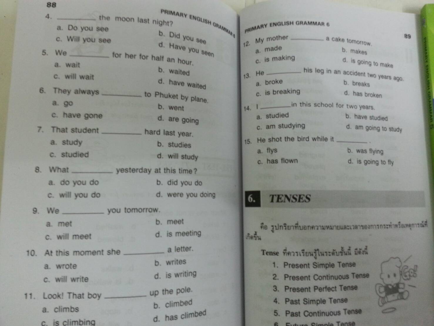 หนังสือ PRIMARY ENGLISH GRAMMAR Pratom 6 (ป.6) โดย วัจนา พิพัฒน์ทศพล และอมรรัตน์ แกมทอง สนพ.ศูนย์ส่งเสริมวิชาการ (ศสว)