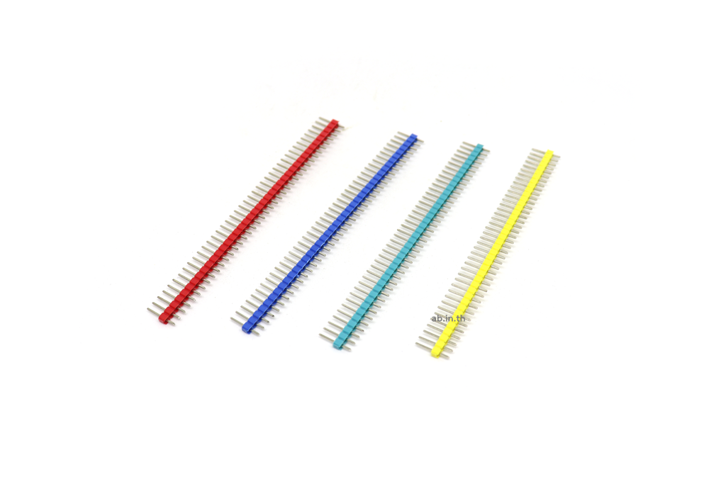 ก้างปลา 1x40 Pin Male Pin Header Connector (สีฟ้า)