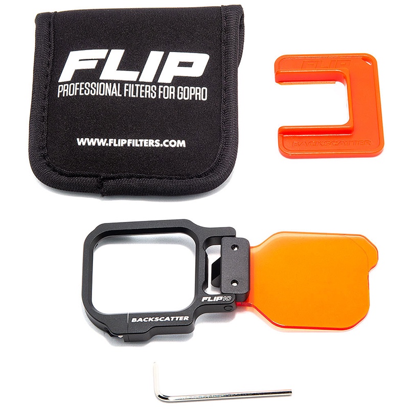 GoPro 11 / 10 / 9 Protective Housing + Backscatter Flip10 Dive Filter (25-80 feet)(8-24 M) + Floating Hand Grip