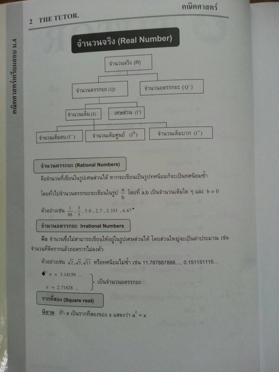 หนังสือเตรียมสอบเข้าม.4 วิชาคณิตศาสตร์กวดเข้า ร.ร.เตรียมอุดม