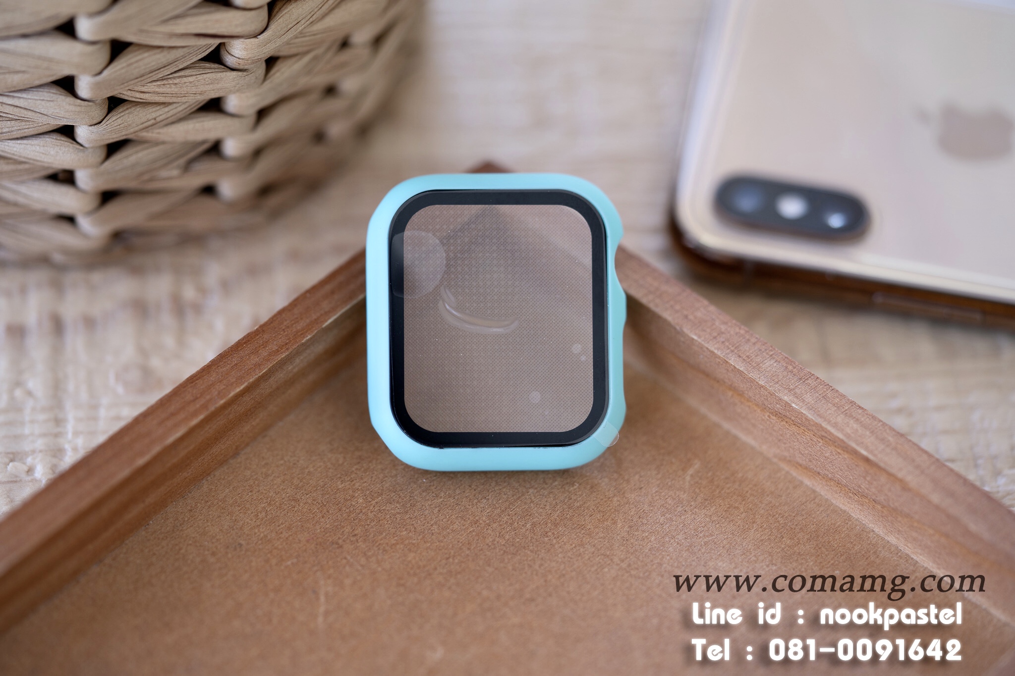 เคสฟิลม์กระจก คลุมรอบตัวคลุมรอบตัว360องศา สำหรับapple watch(ลิงค์2)