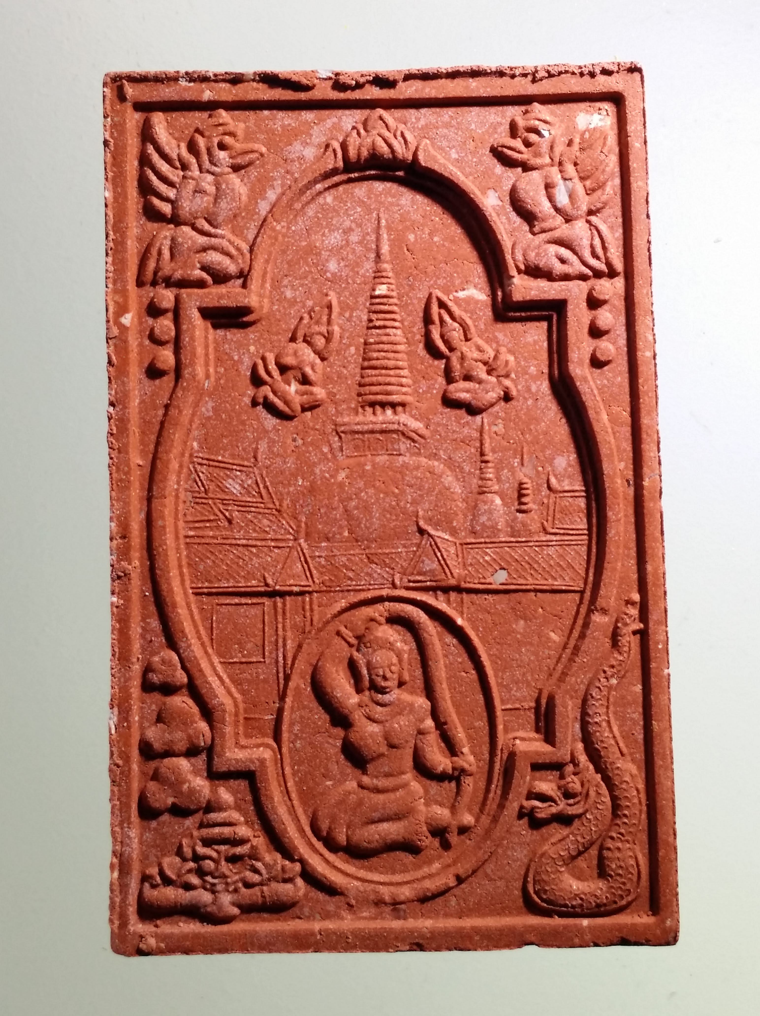 รหัสสินค้า จตุคามรามเทพ 486 พระเทวราชโพธิสัตว์จตุคามรามเทพ หลังพระแม่ธรณีบีบมวยผม รุ่น สิริมงคล ปี 49