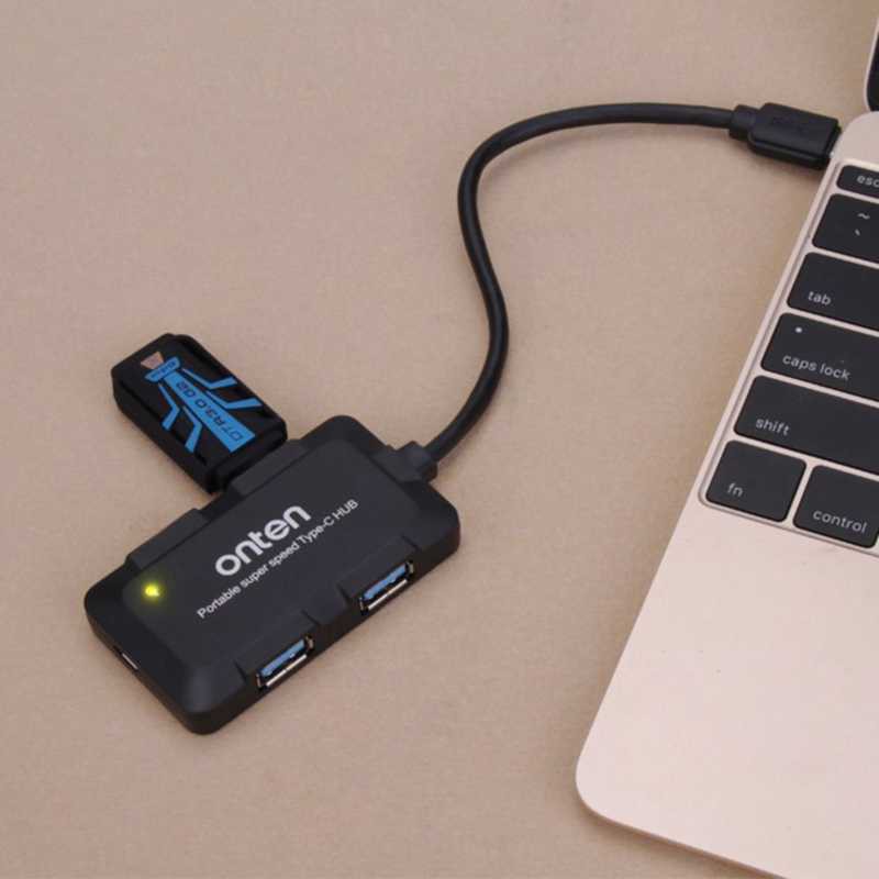 ตัวแปลงสัญญาณ OTN-8102B (Smart Hub 4 Port HUB Supporting fast charge)