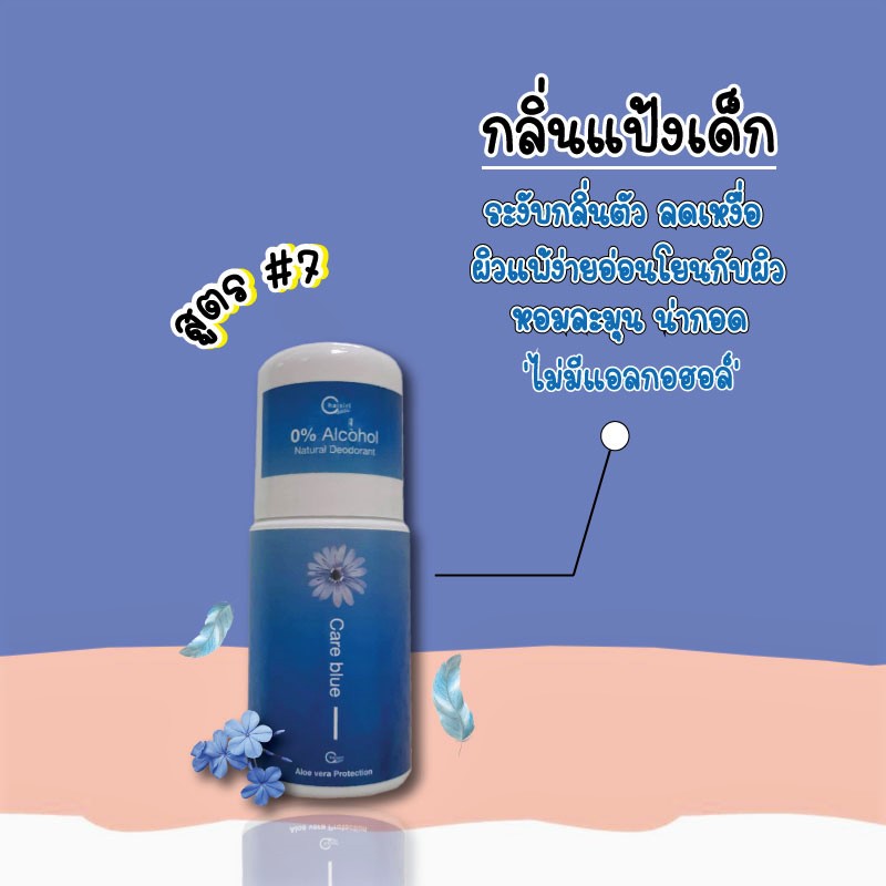 โรลออน Chaisiri สูตร#7 ( สีฟ้า ) กลิ่นแป้งเด็ก