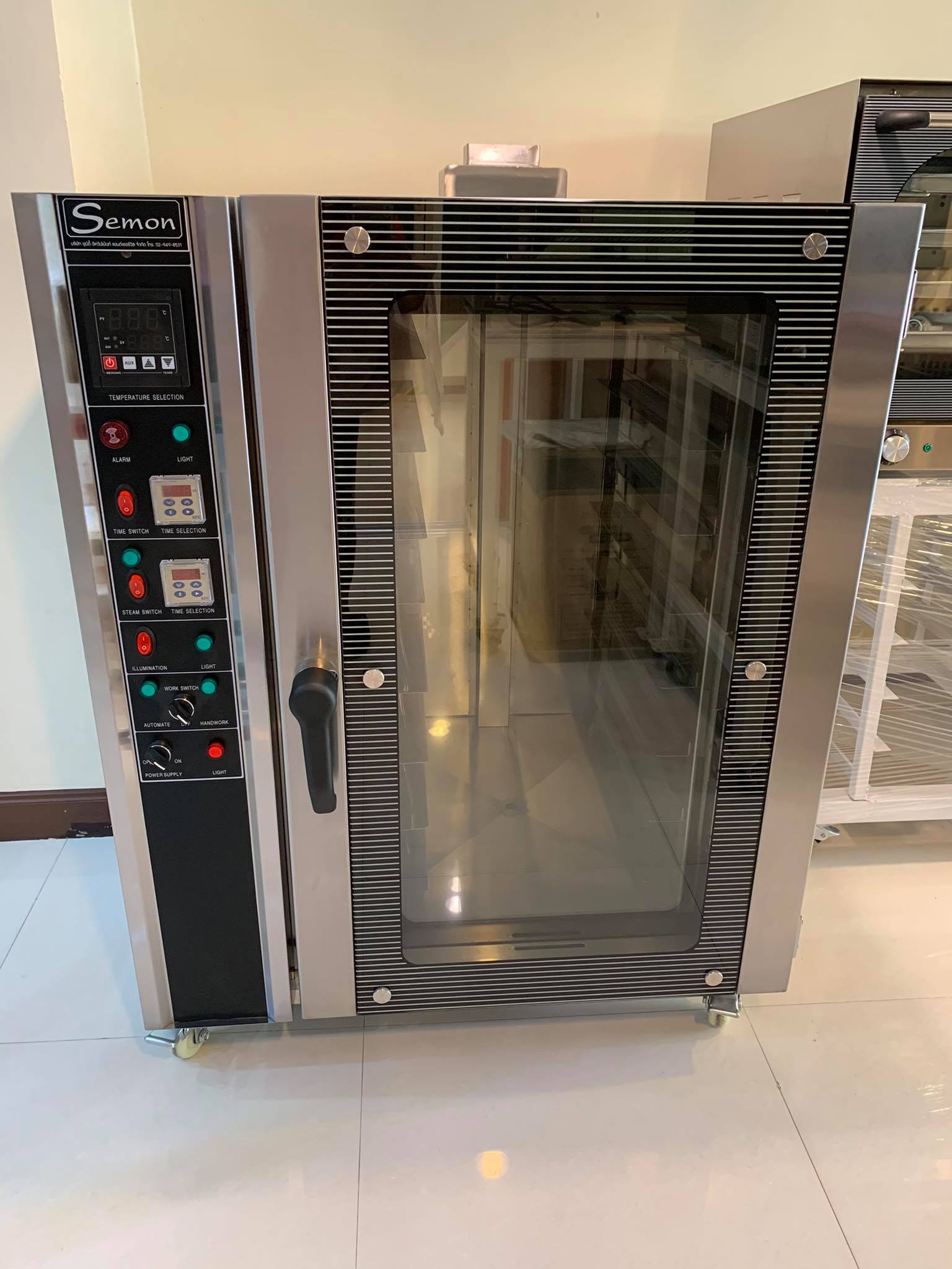 ขาย เตาอบลมร้อนระบบแก๊สคุมไฟฟ้า 8 ถาด SI-CO8G