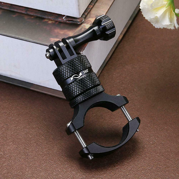 ขาจับแฮนด์อลูมิเนียม หัวหมุนได้ 360 องศา สำหรับกล้อง GOPRO Bicycle Mount Bike Motorcycle Holder