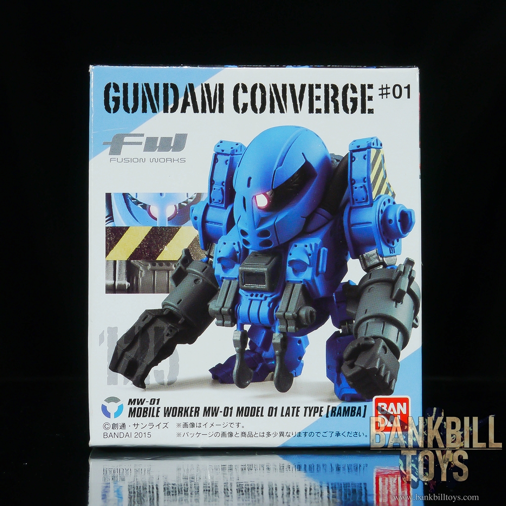 กันดั้ม Bandai Candy Toy FW Gundam Converge #01 No.125 MW-01 Mobile Worker MW-01 Model 01 Late Type [Ramba Ral's Custom]