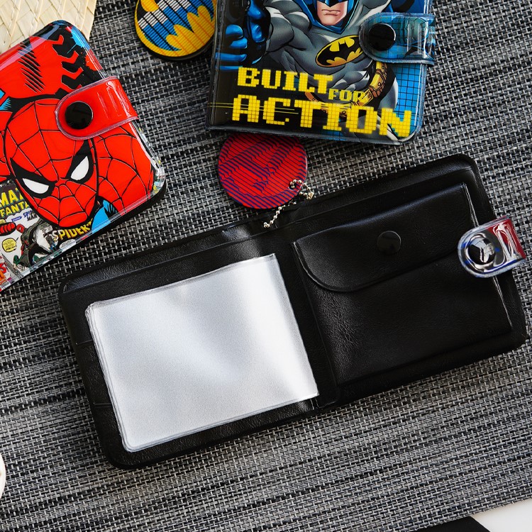 กระเป๋าสตางค์เด็กผู้ชาย ลิขสิทธิ์แท้ แบบ2พับ หนังเงา