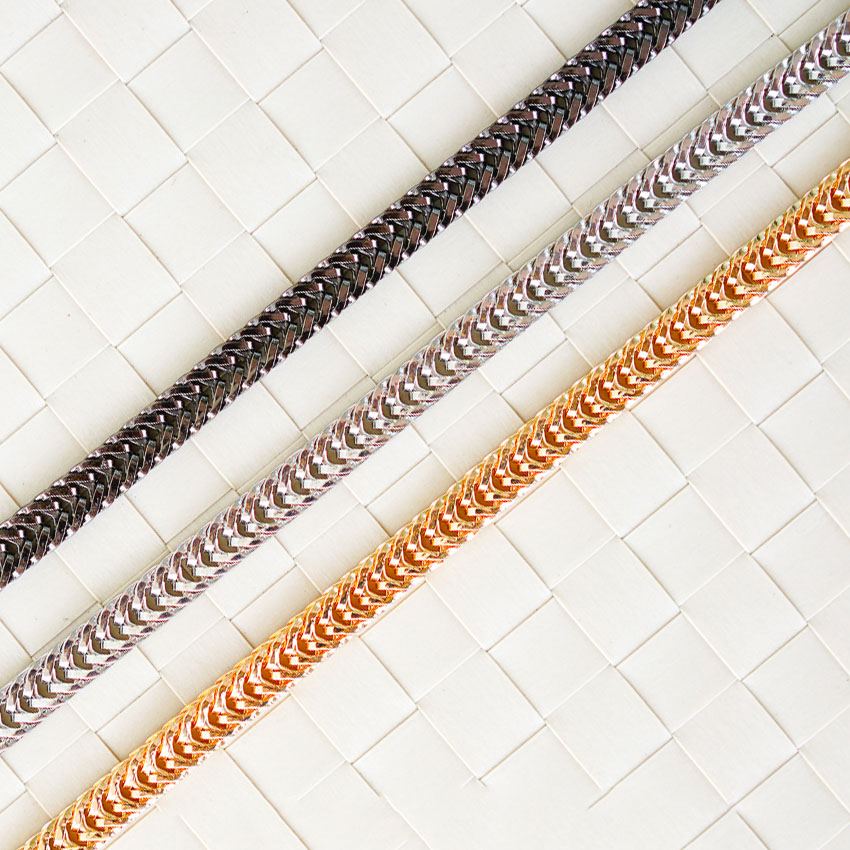 สายโซ่กระเป๋า สายโซ่ลายกระดูกงู ยาว32/100/120ซม พร้อมส่ง