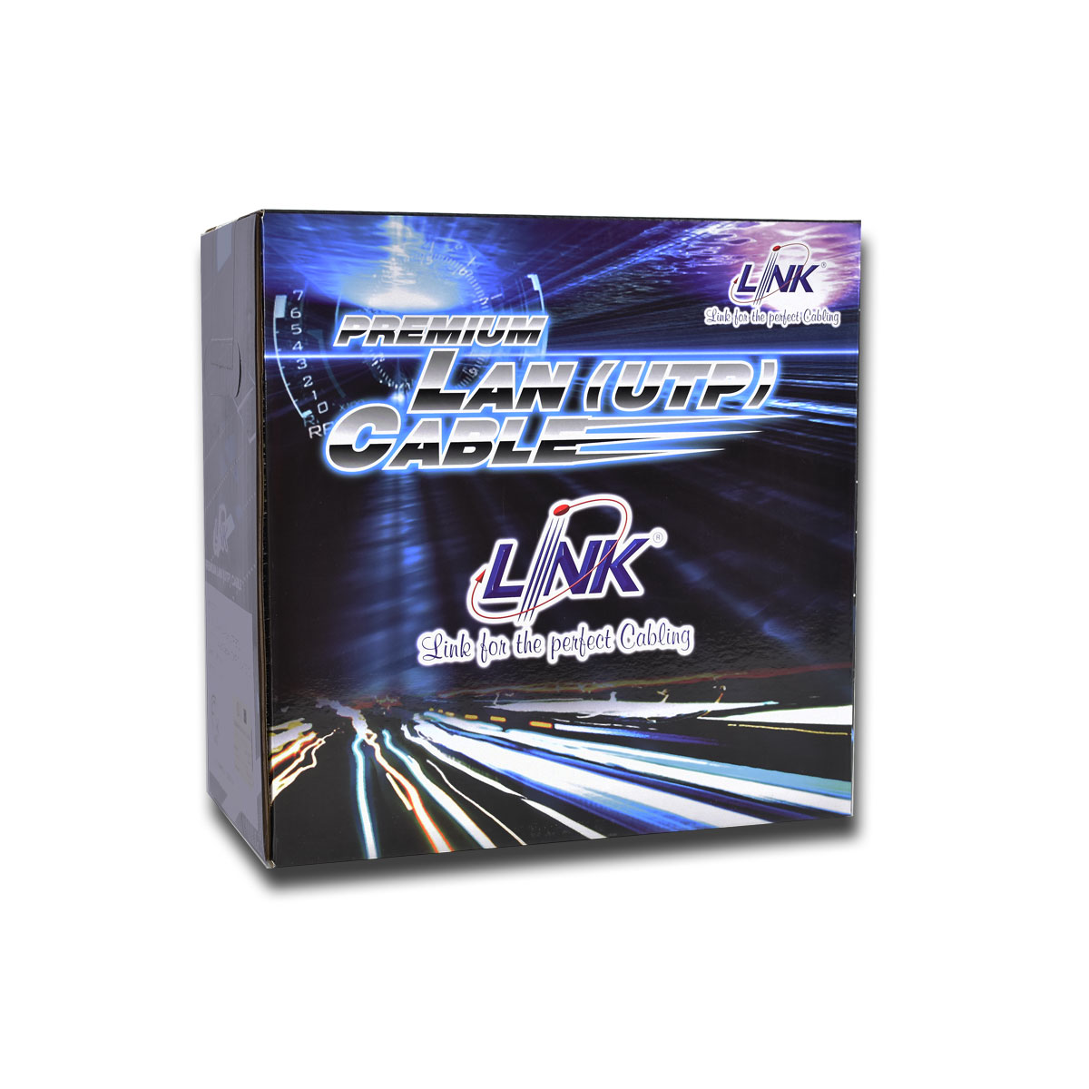 LINK สายแลน CAT 5E UTP (350MHz),CMR US-9015-1 (100ม.)