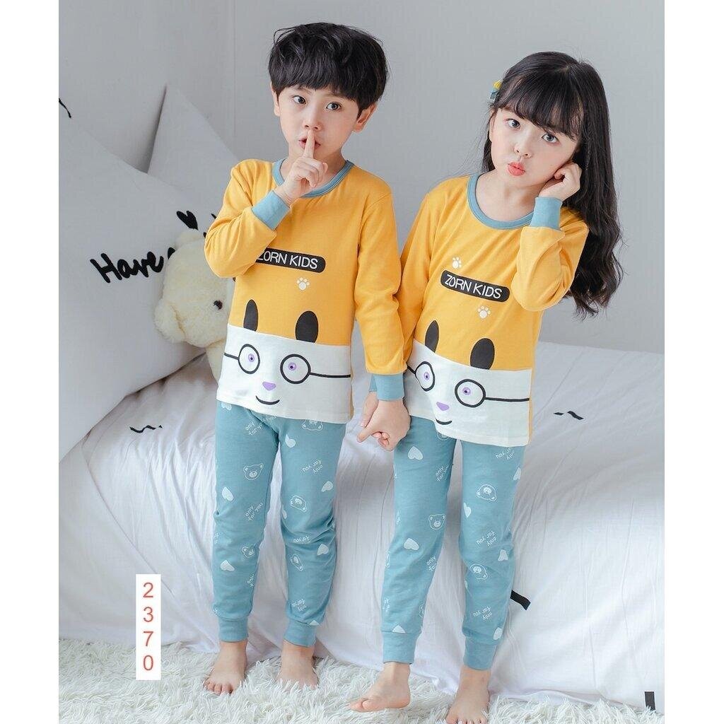 PB-3 ชุดนอนเด็กแขนยาวขายาว พร้อมส่ง 3-12 ขวบ