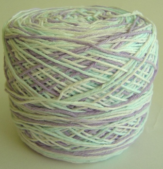 ** หมด ** ไหมพรม ฝ้าย เชือกเกลียว สีเหลือบ โทนอ่อน Rope004