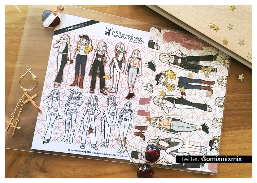 Sticker&Postcard set: