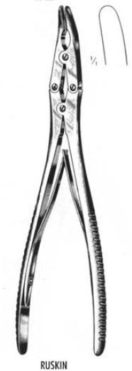 Ruskin Bone Rongeur Forcep - Length = 23 cm Cvd