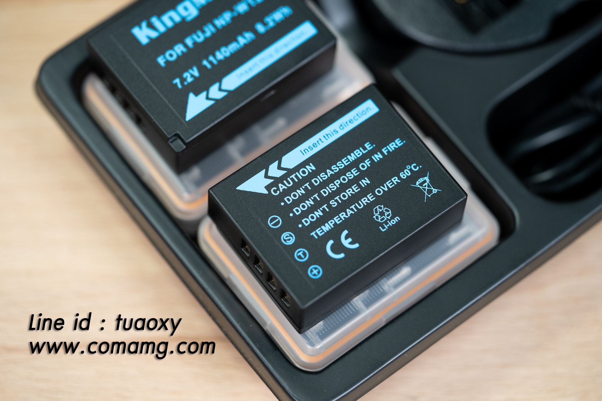 Kingma ชุดแท่นชาร์จDual + แบตเตอรี่ Fuji NP-W126 2ก้อน