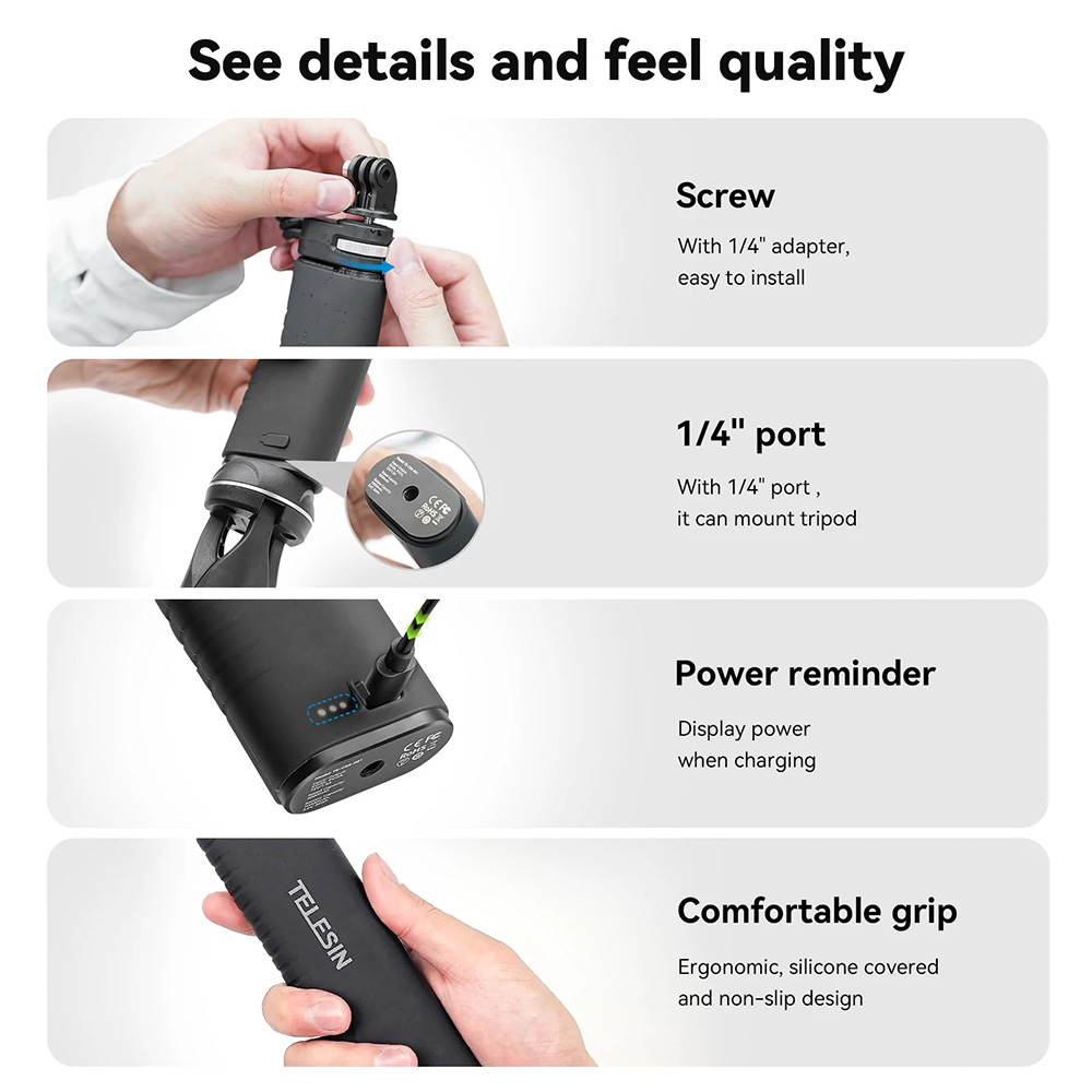 Telesin Power Bank Stick 10000mAh for GoPro