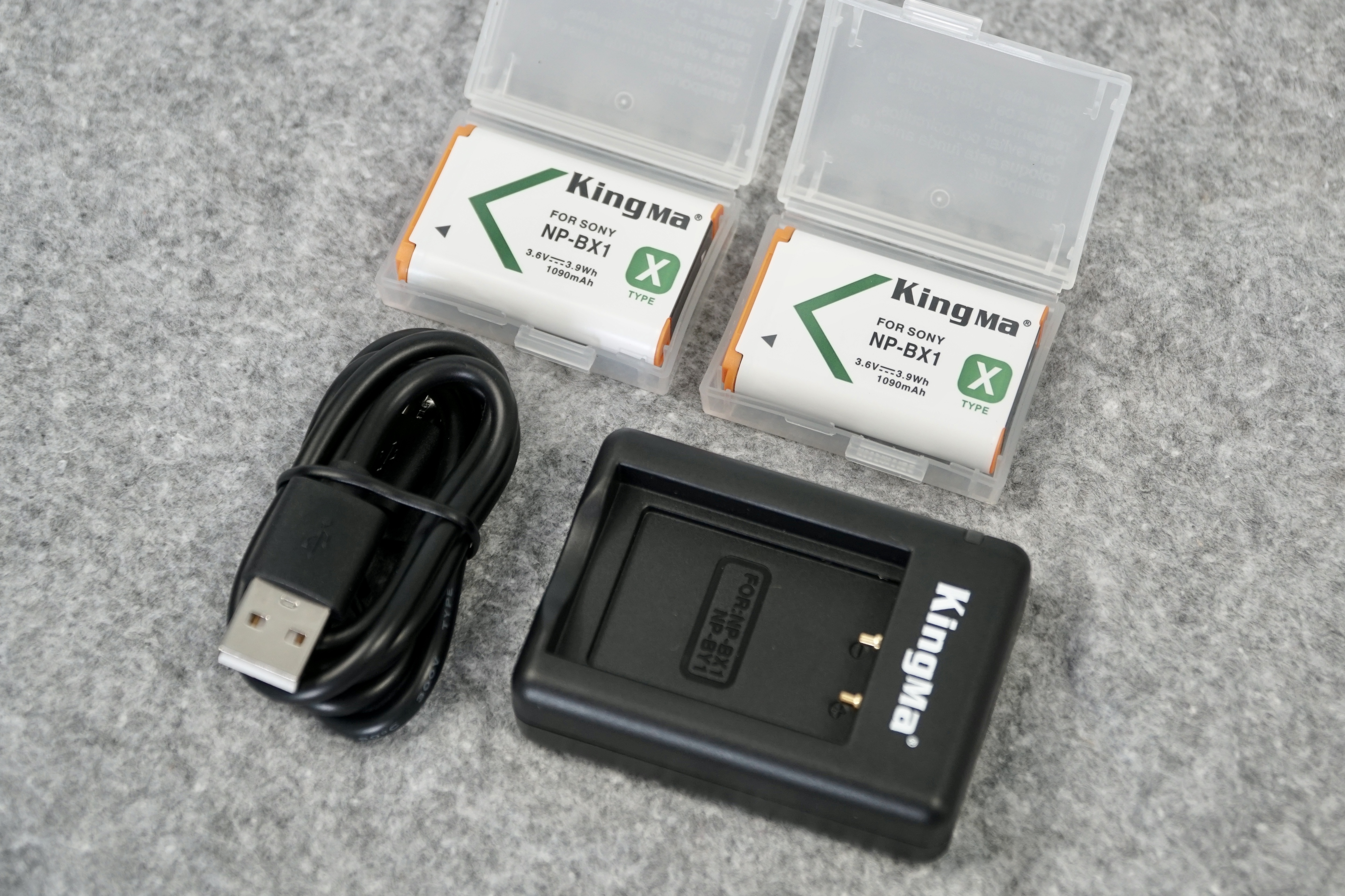 Kingma ชุดแท่นชาร์จDual + แบตเตอรี่ Sony NP-BX1 2ก้อน